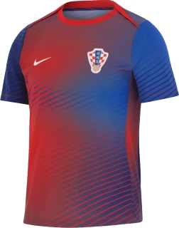 Pánské tréninkové tričko Nike Chorvatsko 2024 Academy Pro modro-červené