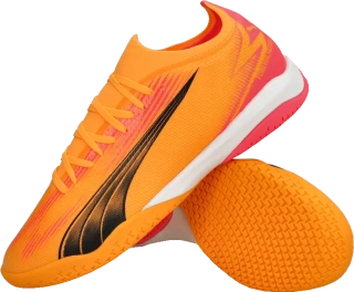 Pánské sálové kopačky Puma Ultra Match IT oranžové2
