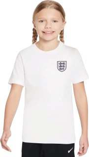 Dětské fotbalové tričko Nike Anglie 2024 Crest bílé