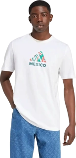 Pánské fotbalové tričko Adidas Mexico 2024 Fan Graphic bílé