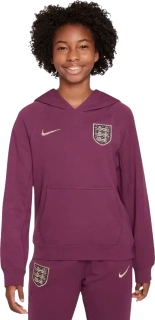 Dětská mikina Nike Anglie 2024 Air bordo dlouhý rukáv