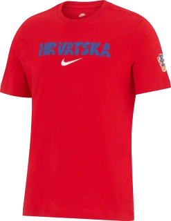 Pánské sportovní tričko Nike Chorvatsko 2024 Crest červené