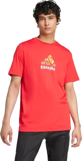 Pánské fotbalové tričko Adidas Španělsko 2024 Fan Graphic červené