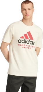 Pánské tričko Adidas Manchester United 24/25 Seasonal Graphic béžové