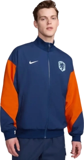Pánská fotbalová bunda Nike Nizozemí 2024 Anthem modro-oranžová