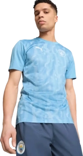 Pánský předzápasový dres Puma Manchester City 24/25 blankytný