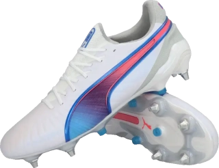 Pánské kopačky kolíky Puma King Ultimate MxSG bílé