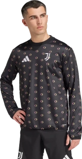 Pánský předzápasový top Adidas Juventus FC 24/25 Warm Top černý