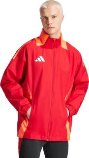 Pánská šusťáková bunda Adidas Tiro 24 Competiton Allweather červená