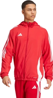 Pánská bunda větrovka Adidas Tiro 24 Windbreaker červená