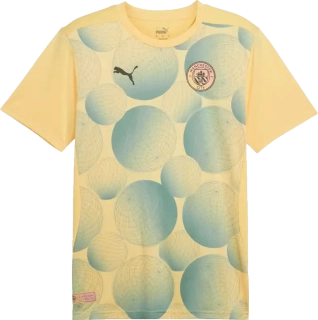 Pánský předzápasový dres Puma Manchester City 24/25 žlutý