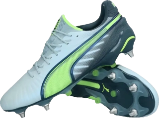 Pánské kopačky kolíky Puma King Ultimate MxSG světle zelené