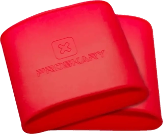 Unisex silikonové pásky na štulpny a chrániče červené