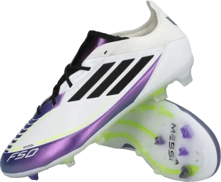 Dětské kopačky lisovky Adidas F50 Pro Messi FG bílé