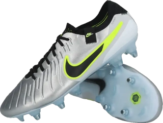 Pánské kolíky Nike Tiempo Legend 10 Elite SG-PRO Anti Clog stříbrné
