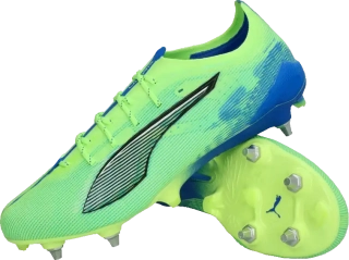 Pánské kopačky kolíky Puma Ultra 5 Ultimate MxSG limetka