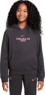 Dětská mikina s kapucí Nike Chelsea FC 24/25 Air šedá