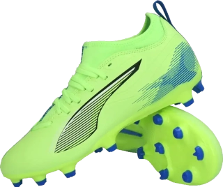 Dětské kopačky lisovky Puma Ultra 5 Match FG/AG limetka
