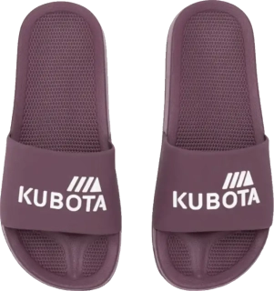 Unisex pantofle Kubota Basic bordó