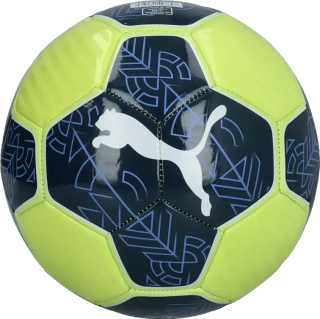 Fotbalový míč Puma Prestige velikost 3 limetkově-modrý