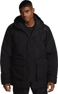 Pánská bunda parka Nike Therma-FIT Sportswear Club Fleece černá