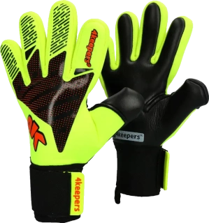 Dětské brankářské rukavice 4keepers Elite Venom NC žluto-černé