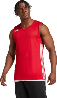 Pánský oboustranný dres bez rukávů Adidas 3G Speed Reversible červený