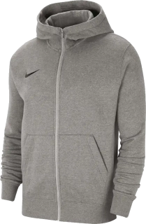 Dětská mikina s kapucí Nike Dry Park 20 FZ šedá