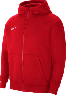 Dětská mikina s kapucí Nike Dry Park 20 FZ červená