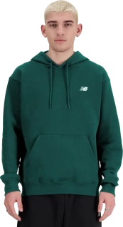 Pánská mikina s kapucí New Balance Small Logo zelená