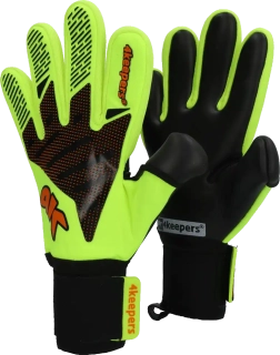 Pánské brankářské rukavice 4keepers Elite Venom NC žluto-černé