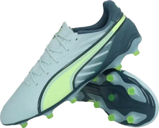 Pánské kopačky lisovky Puma King Match FG/AG blankytné