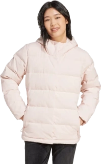 Dámská bunda Adidas Helionic Hooded Down růžová