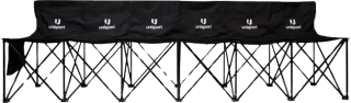 Skládací lavice Unisport černá pro 6 osob 262 X 48 X 75 cm