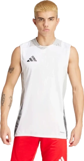 Pánský dres bez rukávů AdidasTiro 24 CT Sleeveless bílý