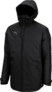 Pánská bunda s kapucí Puma TeamFINAL Parka černá