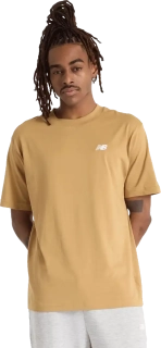 Pánské tričko s krátkým rukávem New Balance Small Logo žluté