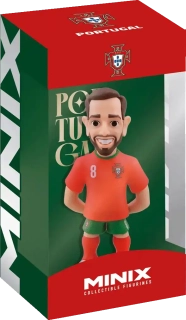Sběratelská figurka Minix Portugalsko Bruno Fernandes 12 cm červená