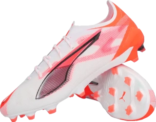 Pánské kopačky lisovky Puma Ultra 5 Ultimate FG/AG bílo-červené