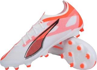Pánské kopačky lisovky Puma Ultra 5 Match FG/AG bílo-červené