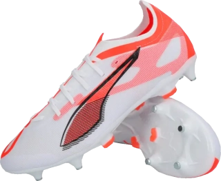 Pánské kopačky kolíky Puma Ultra 5 Match MxSG bílo-červené