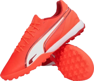 Dětské kopačky turfy Puma King Match TT červené