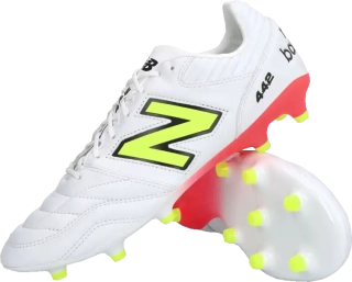 Pánské kopačky lisovky New Balance 442 V2 Pro FG bílé3