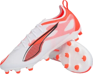 Dětské kopačky lisovky Puma Ultra 5 Pro FG/AG bílo-červené