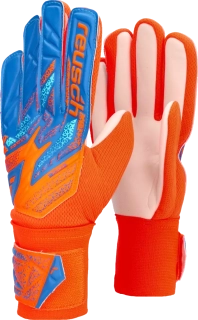 Pánské brankářské rukavice Reusch Attrakt Starter Solid modro-oranžové