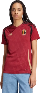 Dámský domácí fotbalový dres Adidas Belgie 2024 bordo