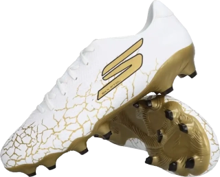 Pánské kopačky lisovky Skechers SKX 01 1.5 Gold FG bílo-zlaté