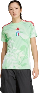 Dámský venkovní fotbalový dres Adidas Itálie 25/26 zelený