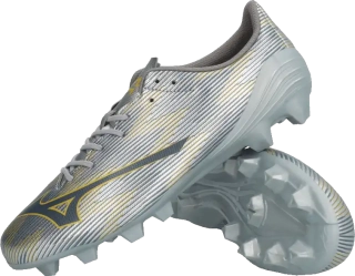 Pánské kopačky lisovky Mizuno Alpha Select FG stříbrné