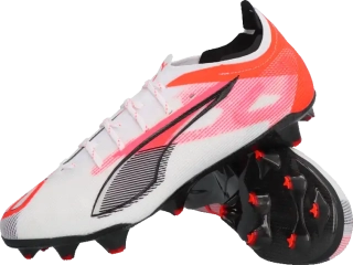 Dámské kopačky lisovky Puma Ultra 5 Carbon FG bílo-červené
